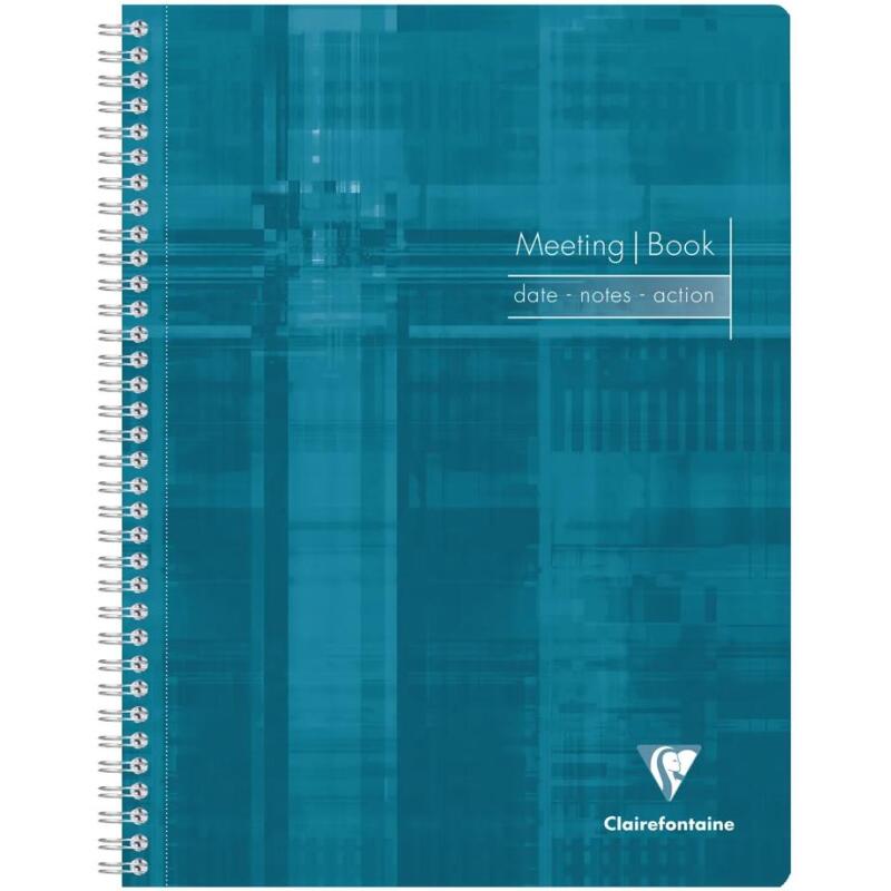 Meeting Book cahier reliure intégrale A4+ 160 pages détachables Couleur aléatoire - Assortis