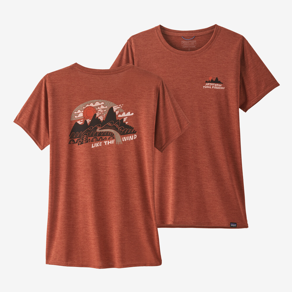 Damen-Capilene Cool Daily Graphic Shirt - Lands