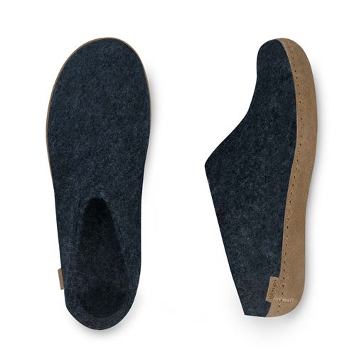 Glerups Slip-on Hjemmesko, Denim, 41