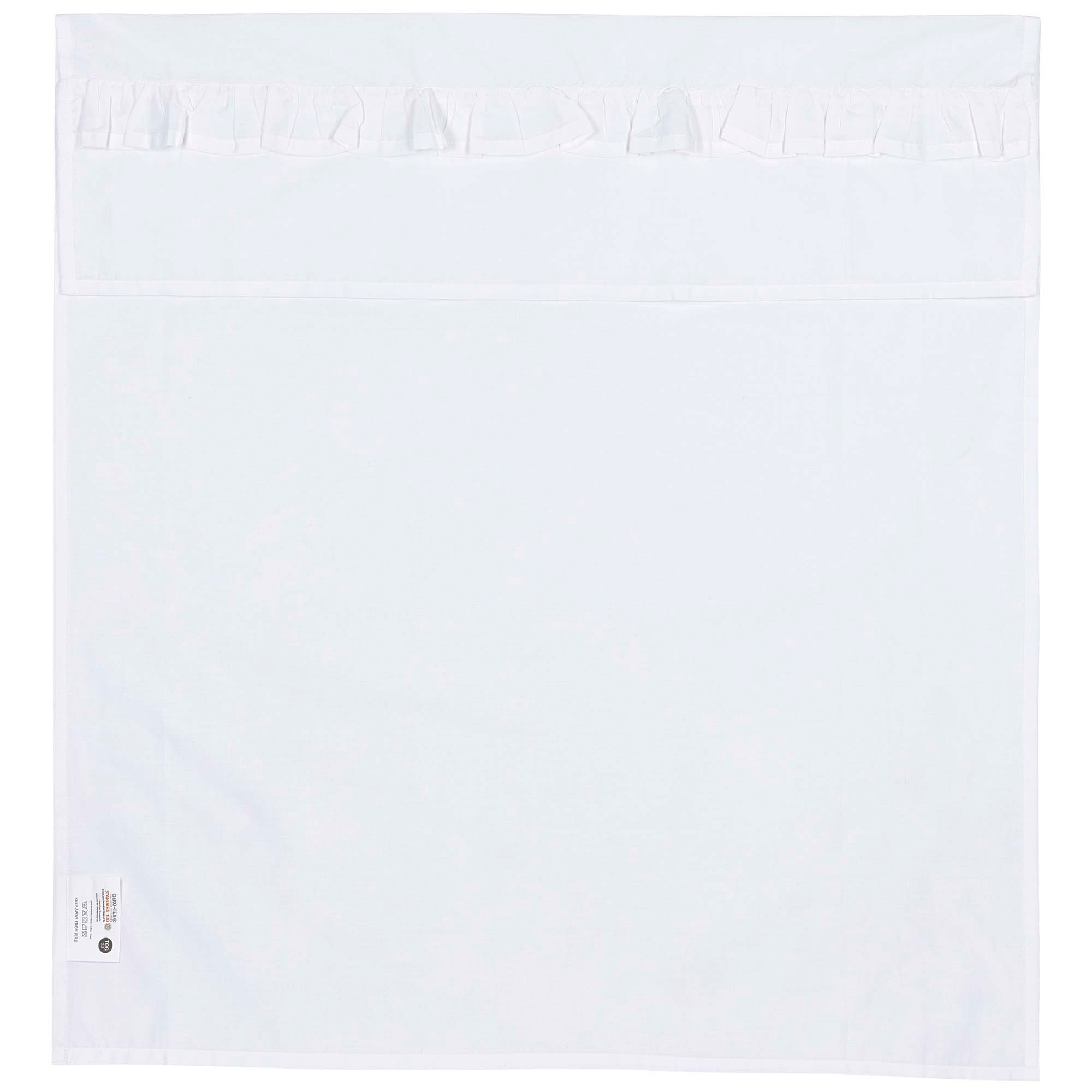 Meyco wieglaken ruffle wit