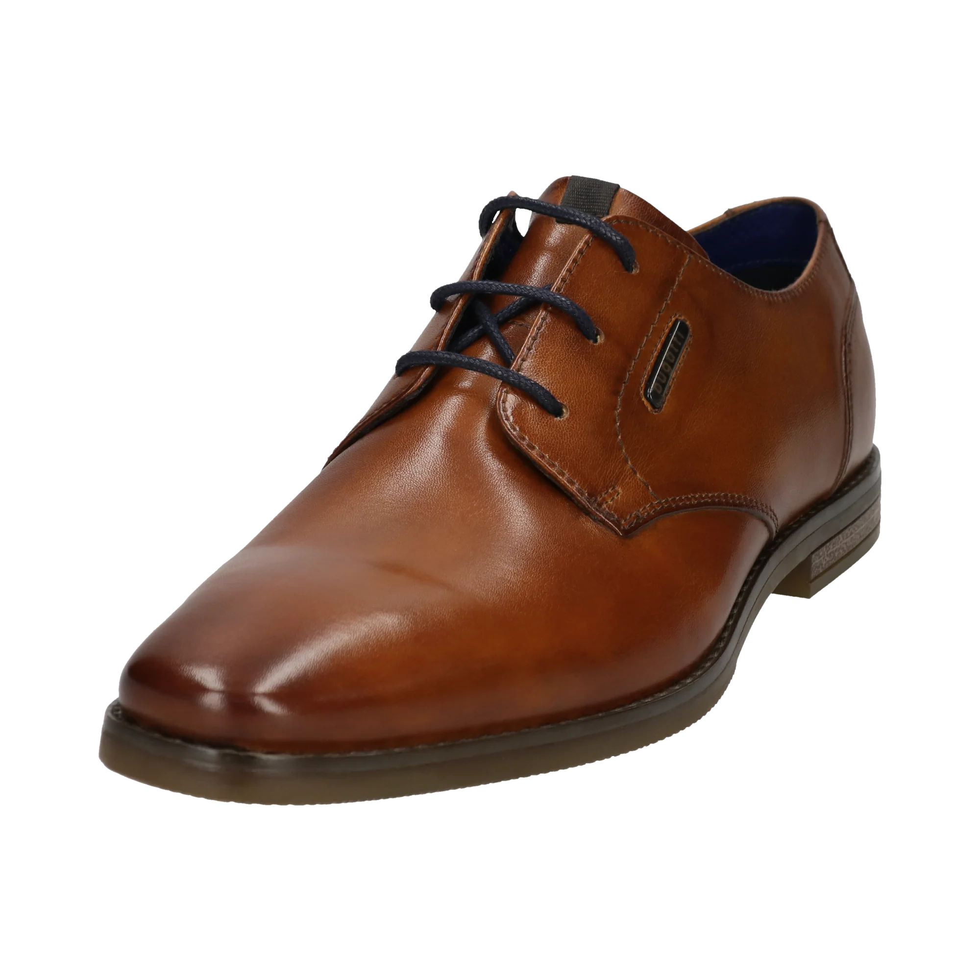 Leder Business Schnürer cognac