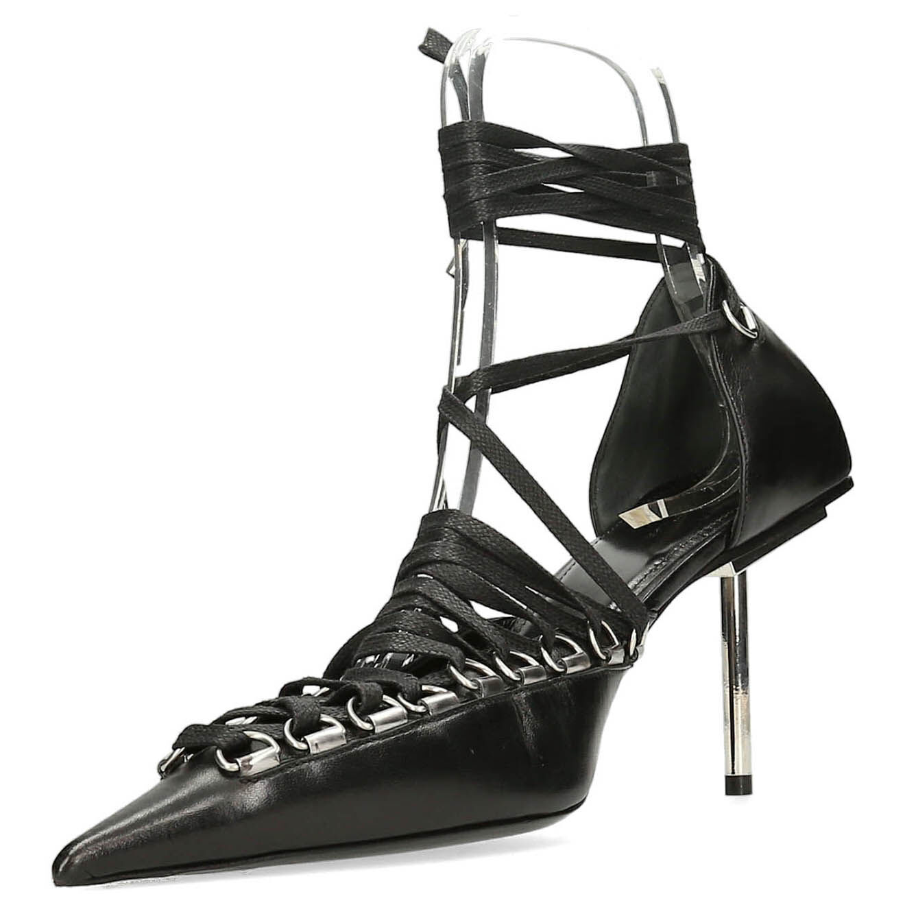 Balenciaga Escarpins en Cuir Corset noires - Talon 8 cm