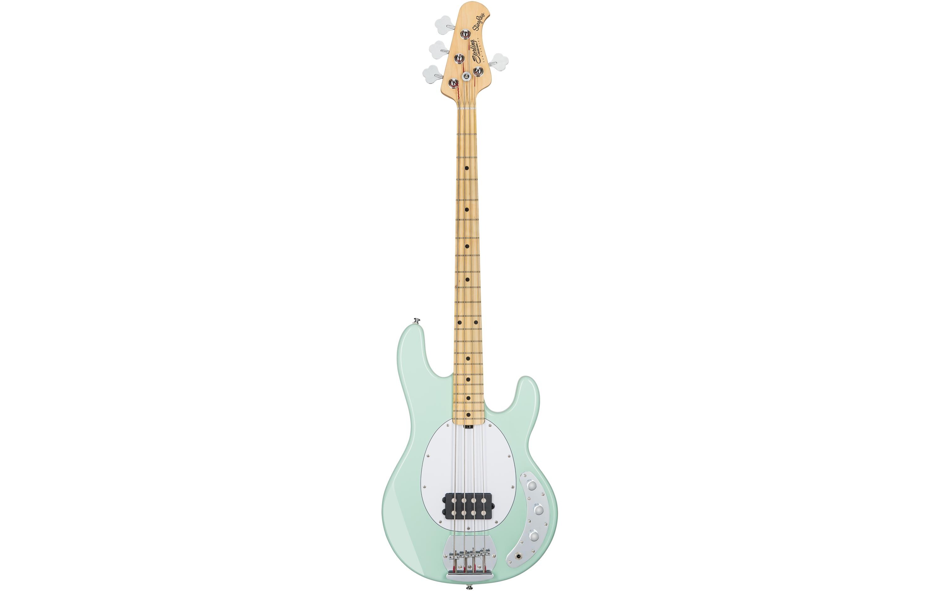 E-Bass StingRay Ray4 – Mint Green<br>4-seitiger Bass mit Aktivelektronik und einem Humbucker