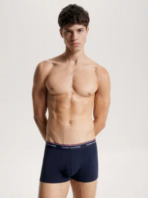 Cuecas boxer com cós com logotipo contrastante (pacote com 3)
