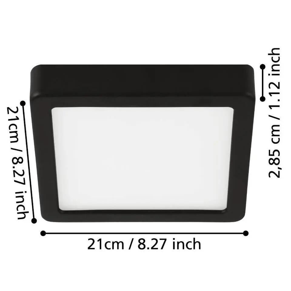 EGLO Fueva 5 Plafonnière - LED - 21 cm - Chroom