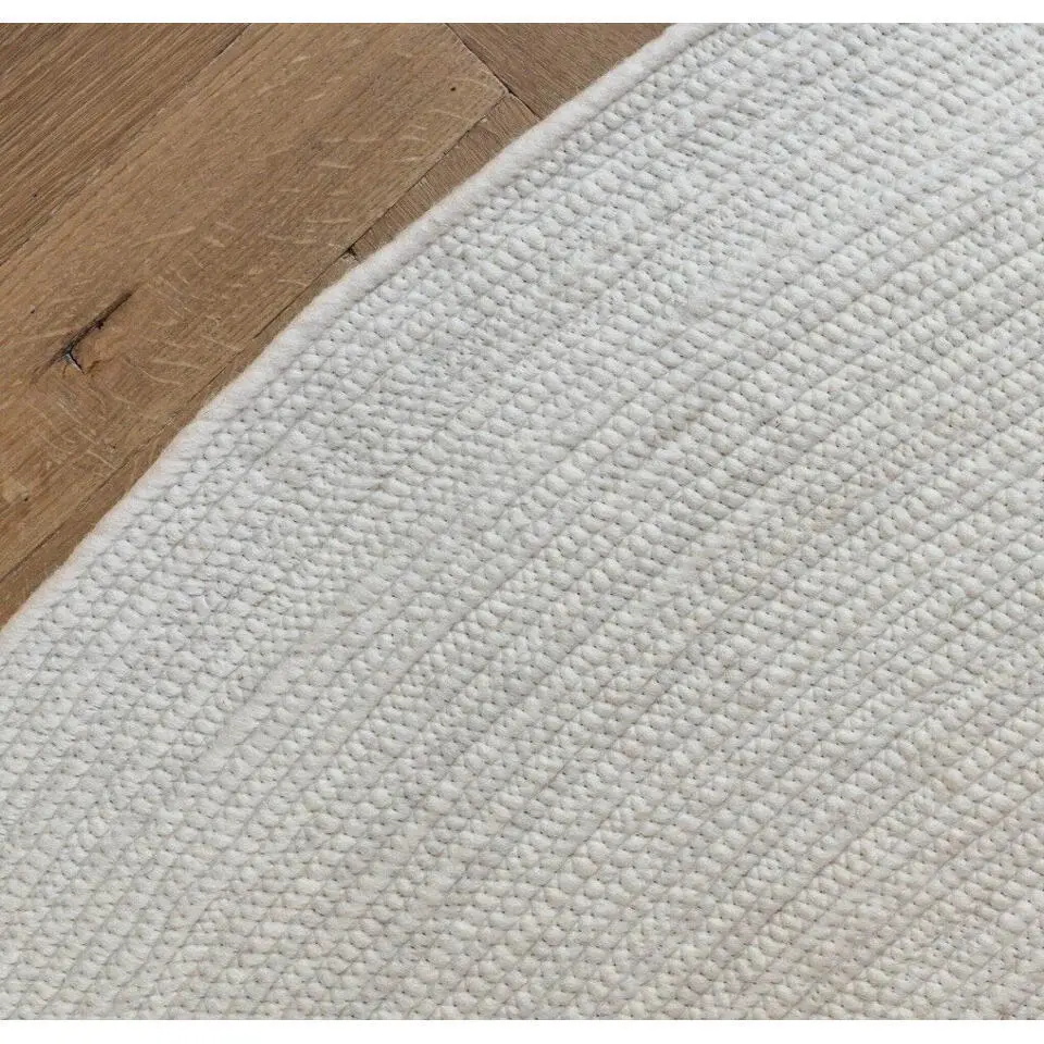 Interieur05 rond vloerkleed Gapo wit - 180 x 180 cm