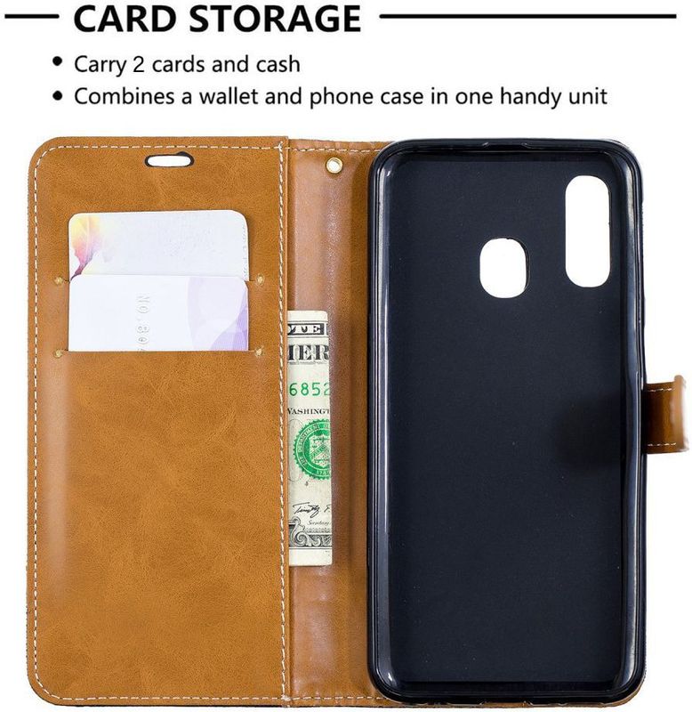 Samsung - Galaxy A40 - Portemonnee Hoesje - Zwart