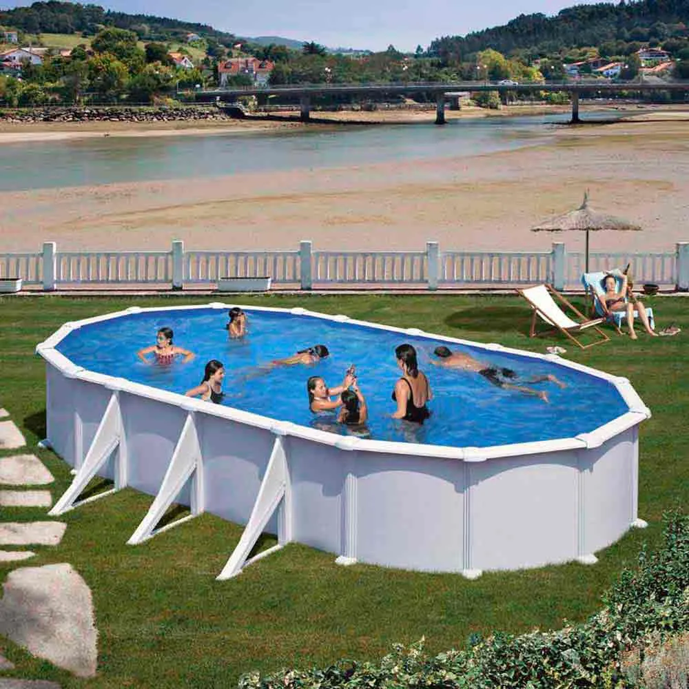 Gre pools Atlantis Stahl Pool mit Wänden 730x375x132 cm