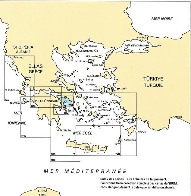 EPSHOM - 7254L GOLFE D ATHENES