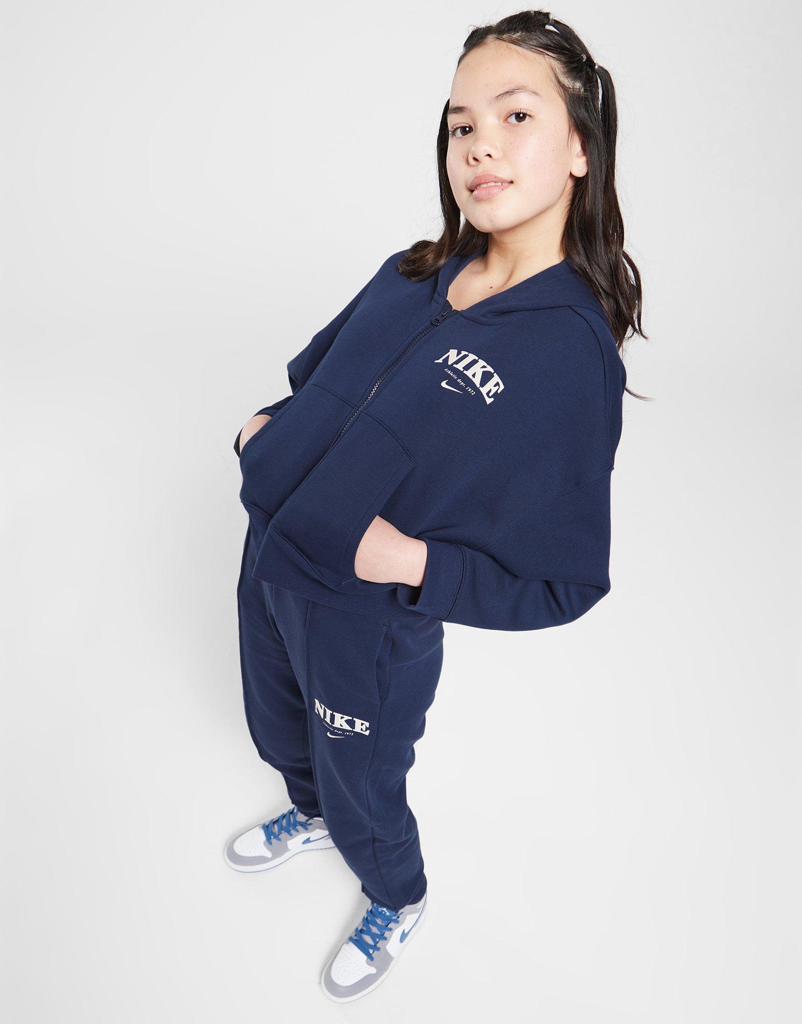Nike Girls' Trend Full Zip Fleece Hoodie Junior