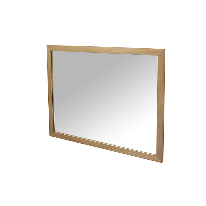 Miroir avec cadre en bois GoodHome Perma l. 70 x H. 100 cm