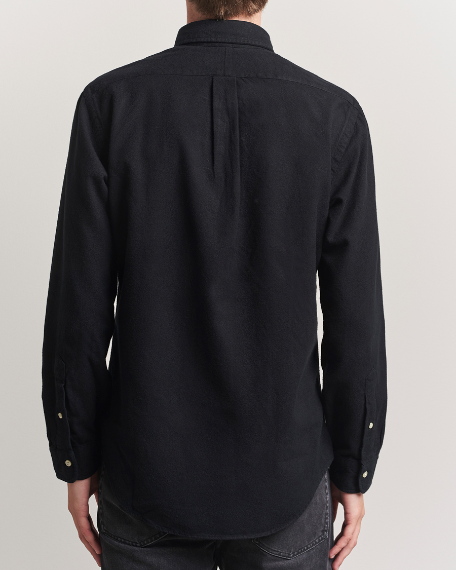Polo Ralph Lauren Custom Fit Brushed Flannel Shirt Polo Black
