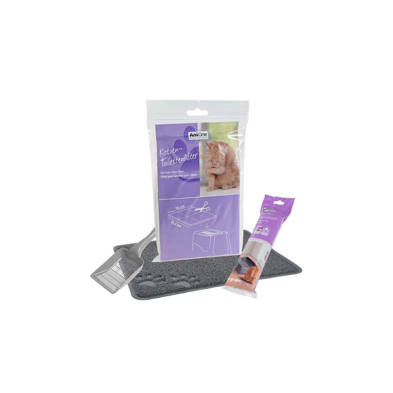 AniOne Toilettenzubehör Set