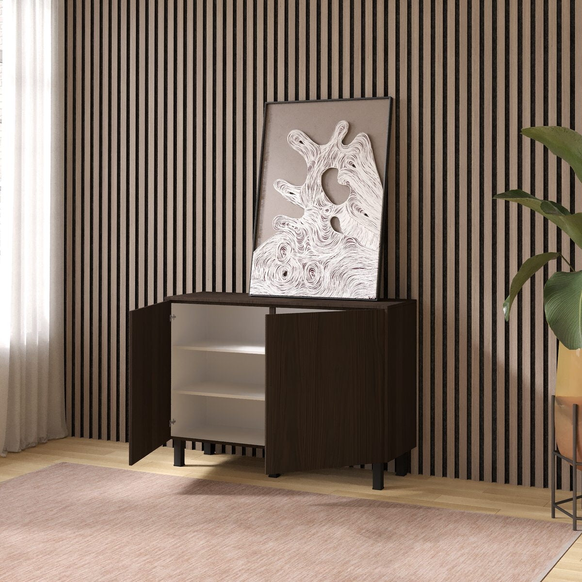 Artego Design Casella Ayaya 123 cm Dressoir Donkerbruin