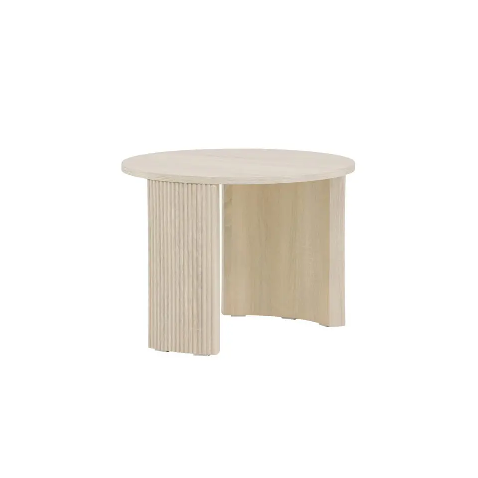 Salontafel Rond - Naturel MDF - 60x60x45cm - Bristol