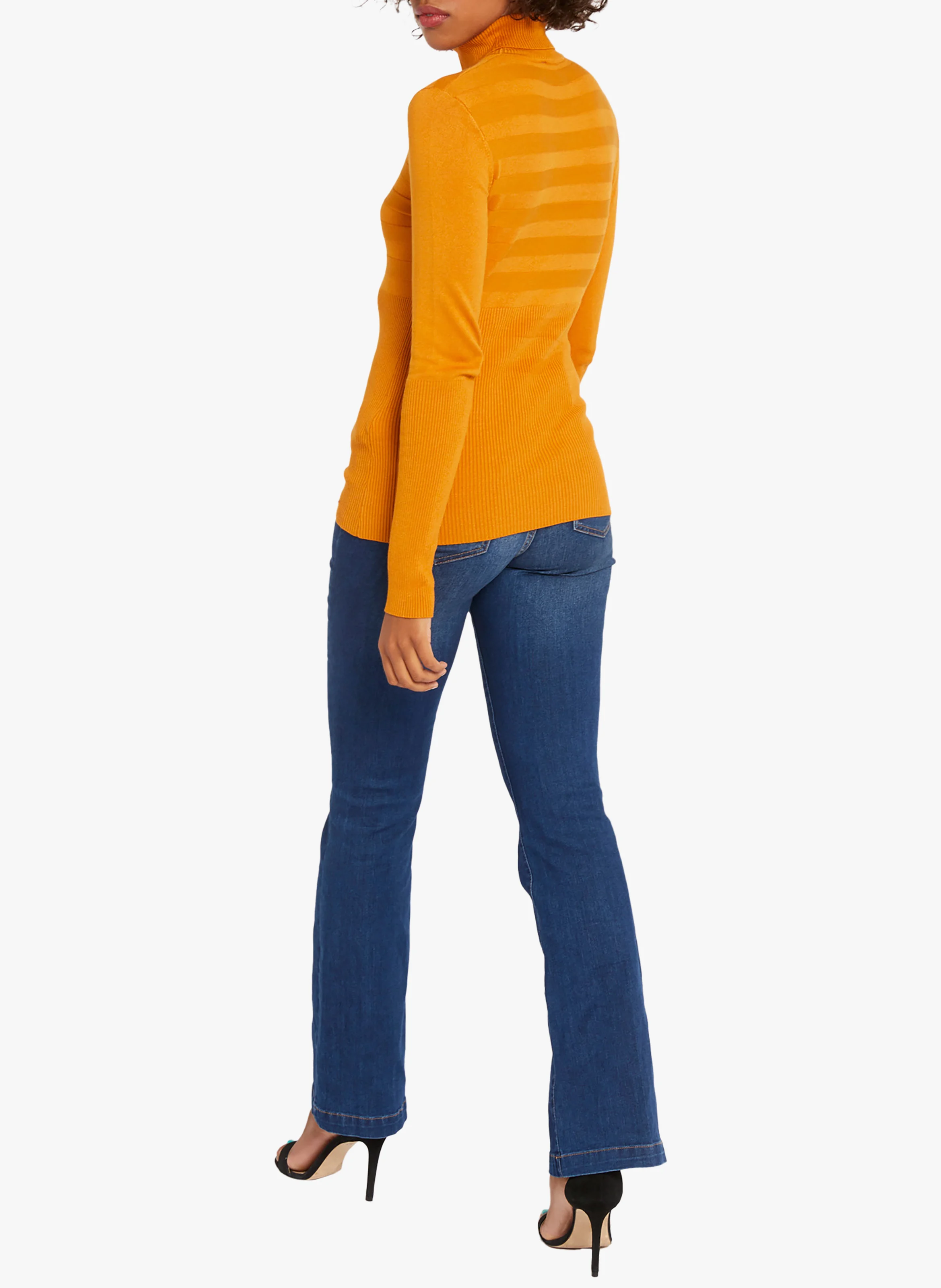 Pull col roulé | Jaune