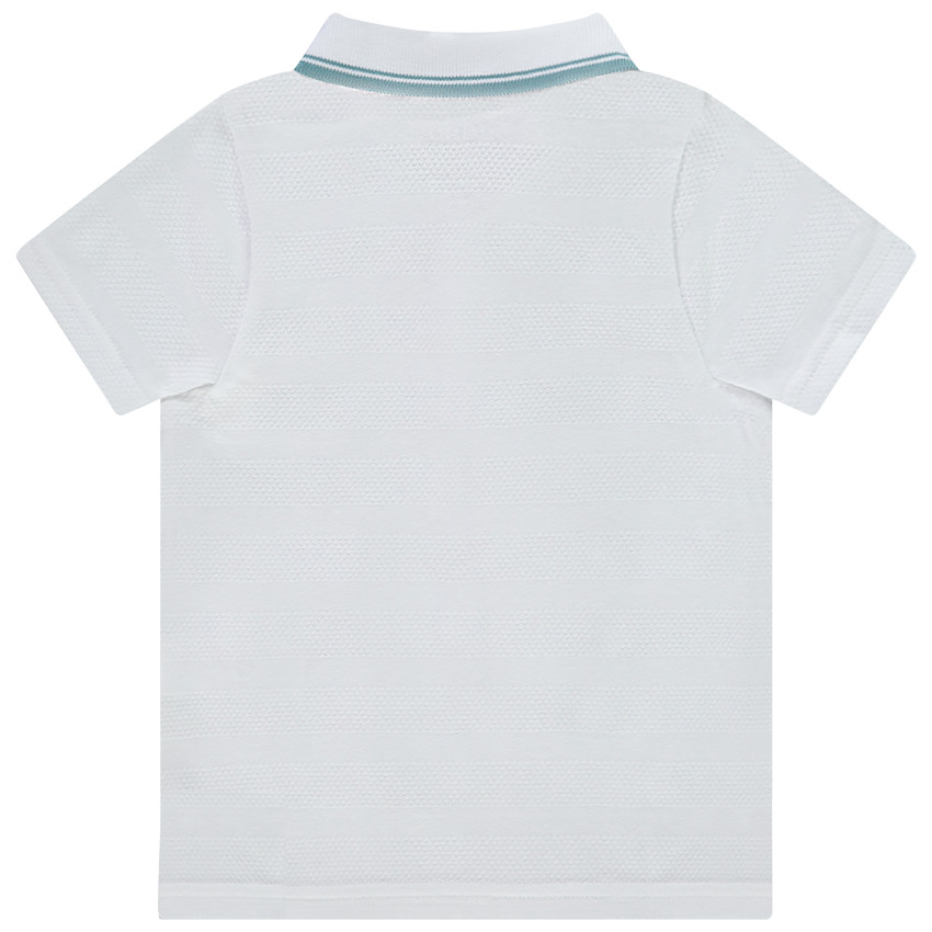 Polo manches courtes print fantaisie pour bébé garçon