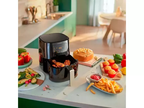 Philips Friteuse sans huile 0.8kg 1400w noir - hd9252/70