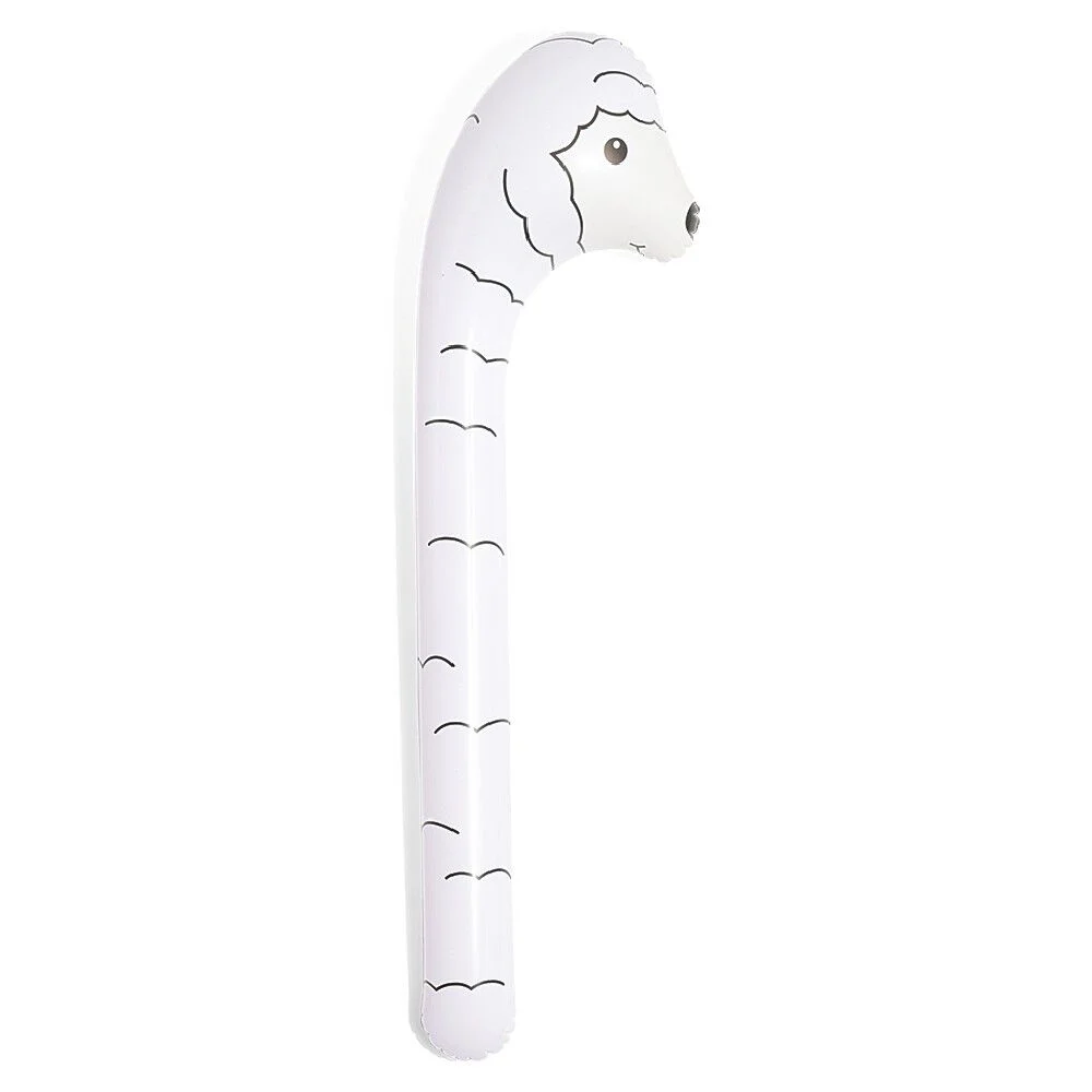 Frite gonflable lama blanc et noir L98cm