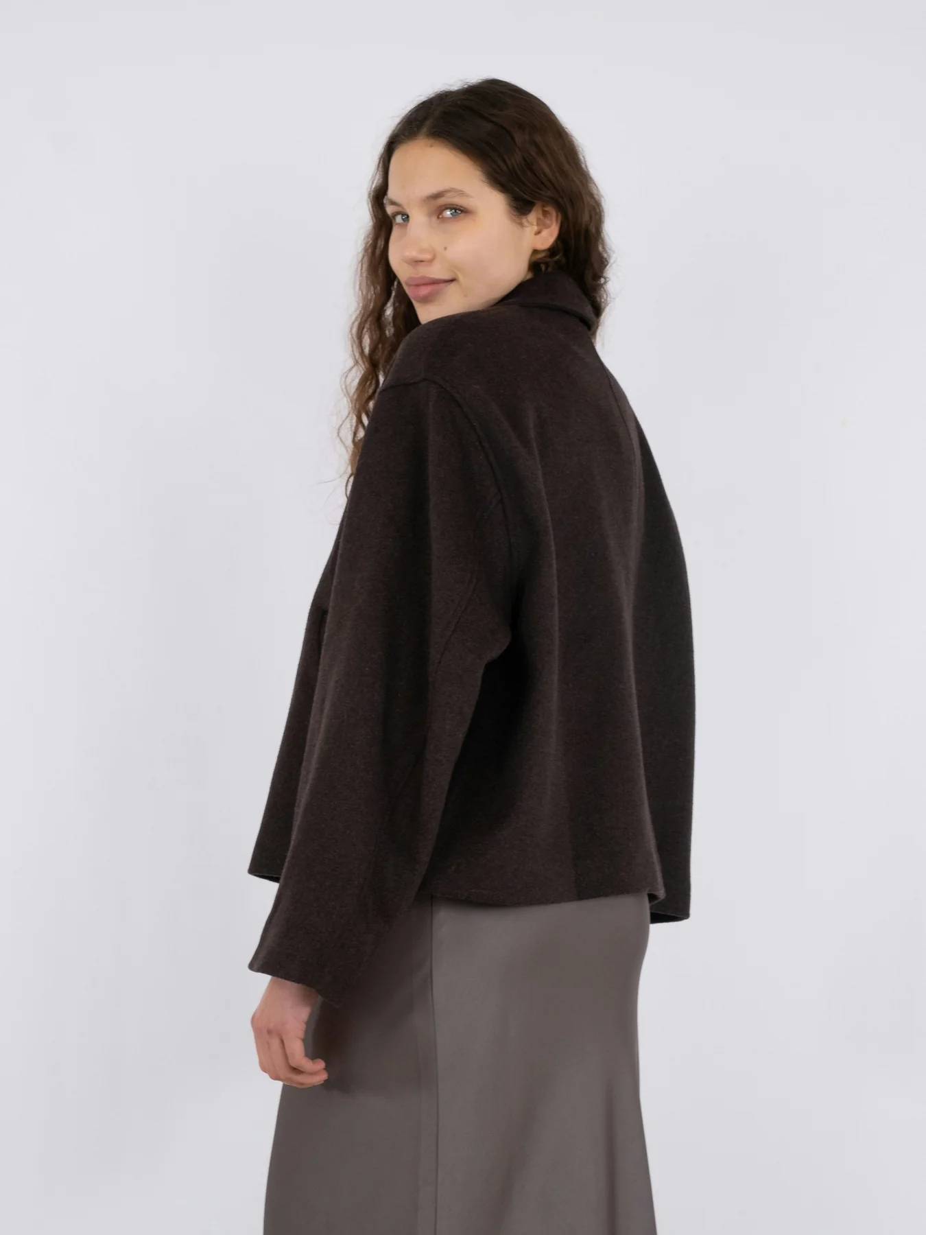 Neo Noir Hamra Wool Jacket chocolate brown
