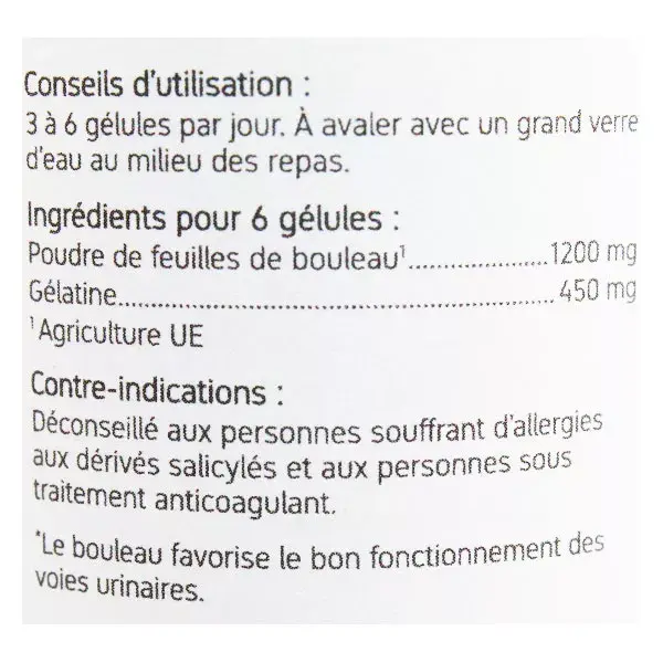 Nat & Form Original Bouleau 200 gélules