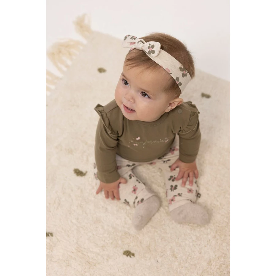 Feetje Langarmshirt Harvest Of Love Olive