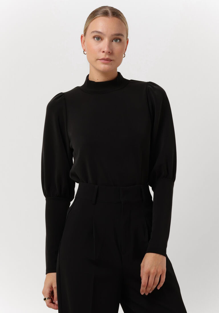 MY ESSENTIAL WARDROBE zwarte my essential wardrobe trui elle ls puff blouse
