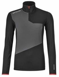 Ortovox - Fleece Light Zip Neck - Dames - Sportief Ritsshirt - Merinowol