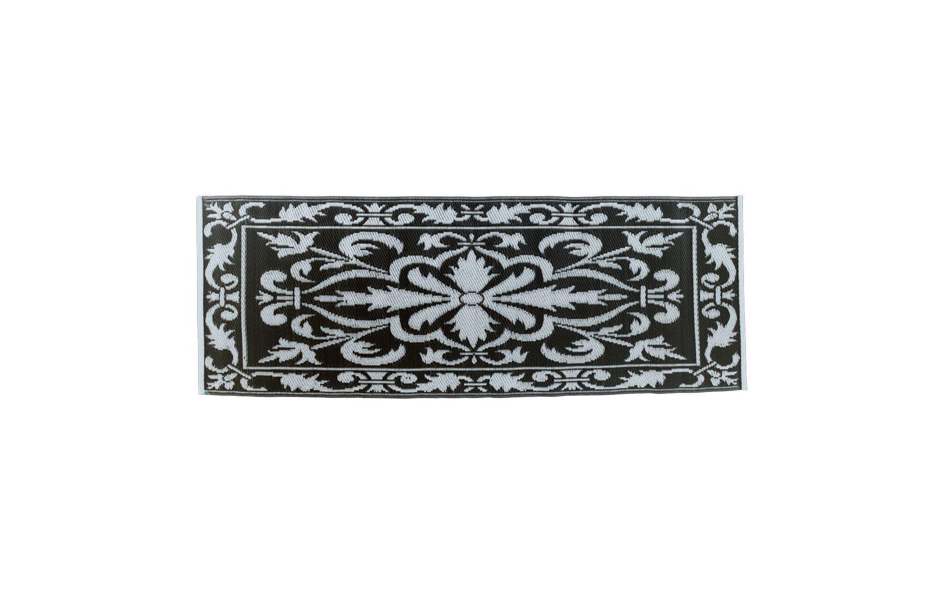 Teppich 70 x 200 cm schwarz/weissDesign-Outdoor-Teppich