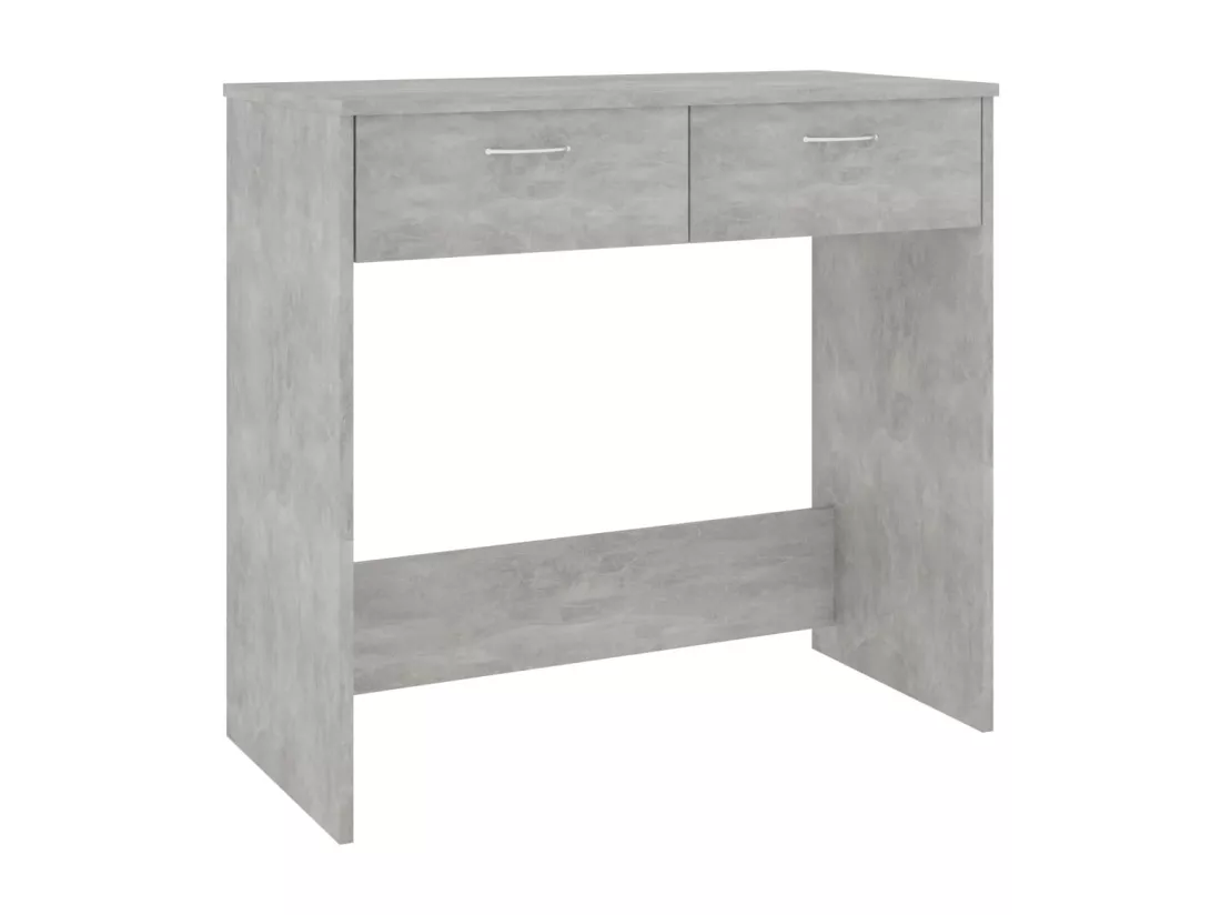 Bureau Gris béton 80x40x75 cm Aggloméré