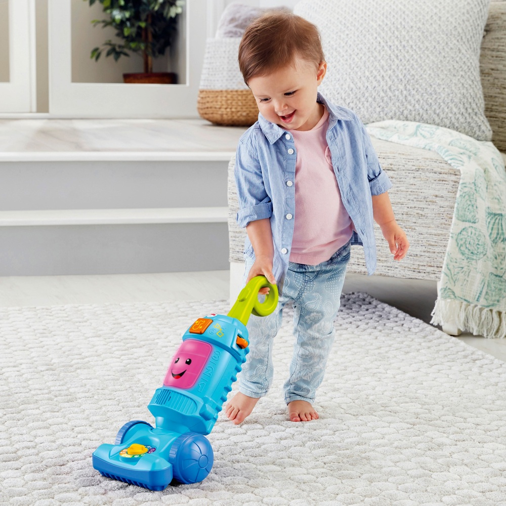 Fisher-Price Lachen & Lernen Leuchtender Spielzeugstaubsauger