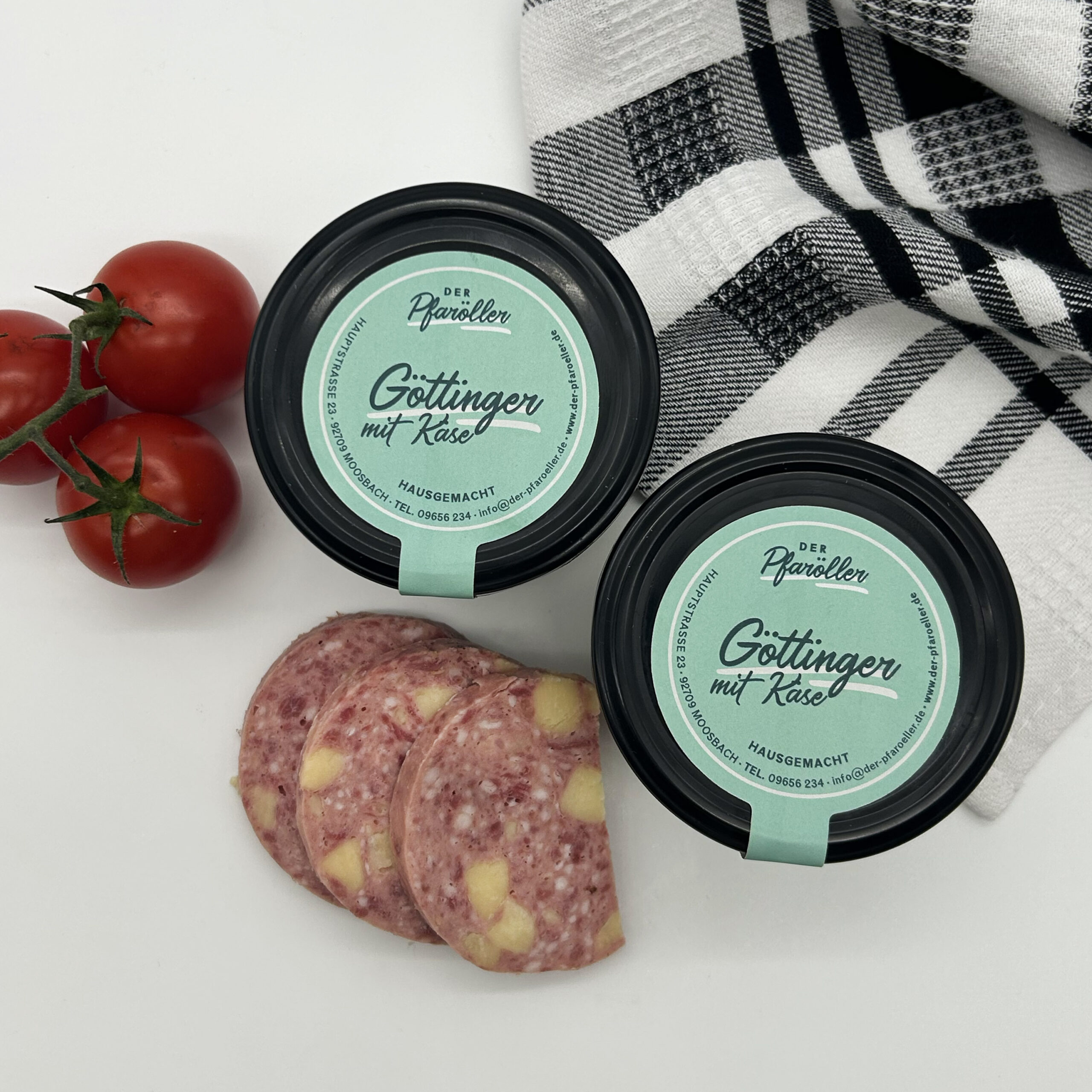 Göttinger mit Käse (2 Gläser)