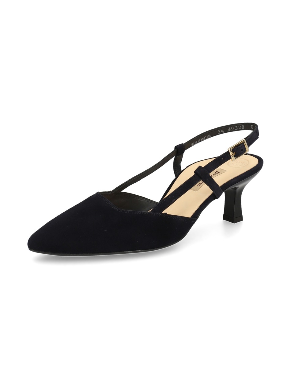 Veloursleder Slingpumps