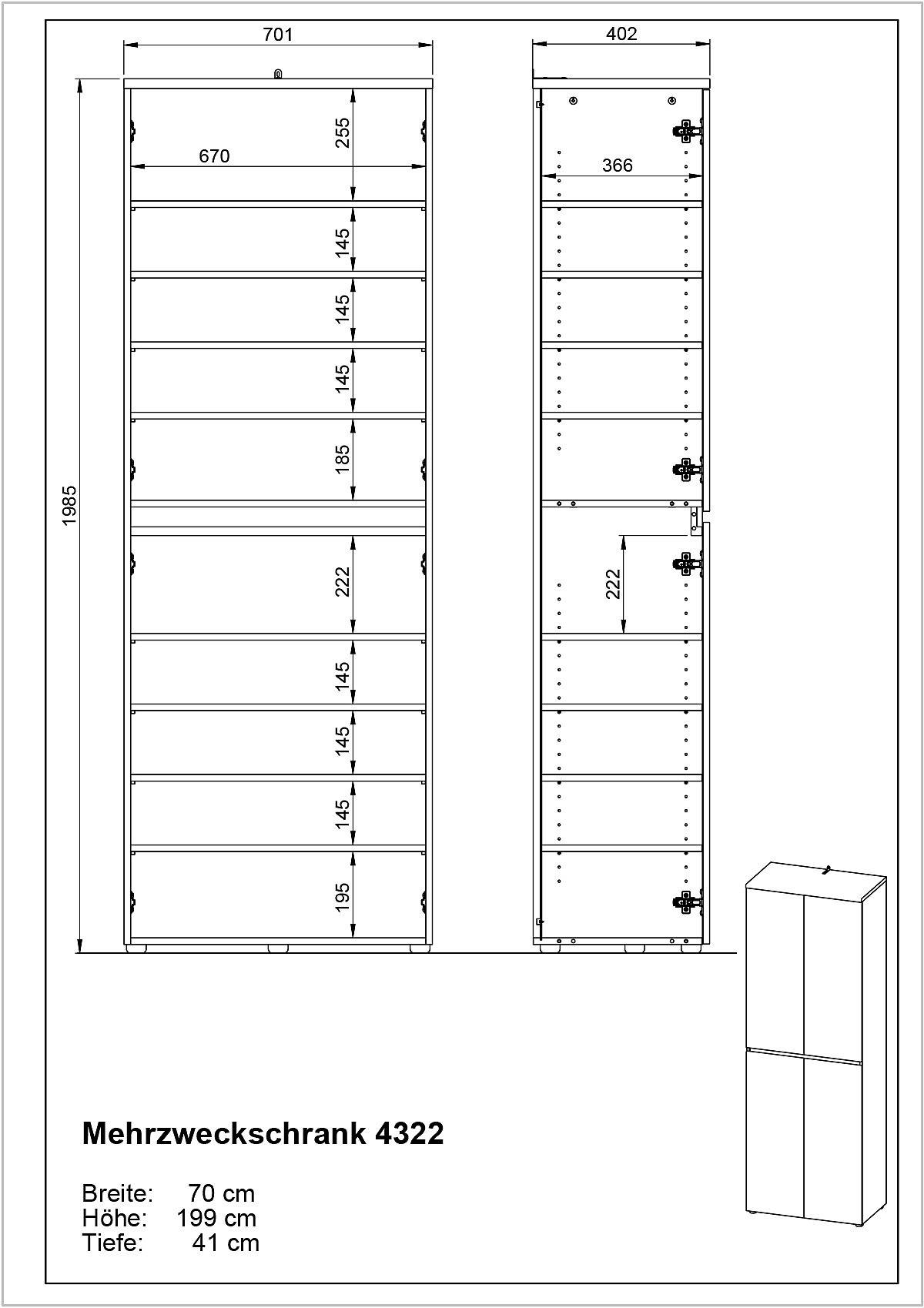 Mehrzweckschrank