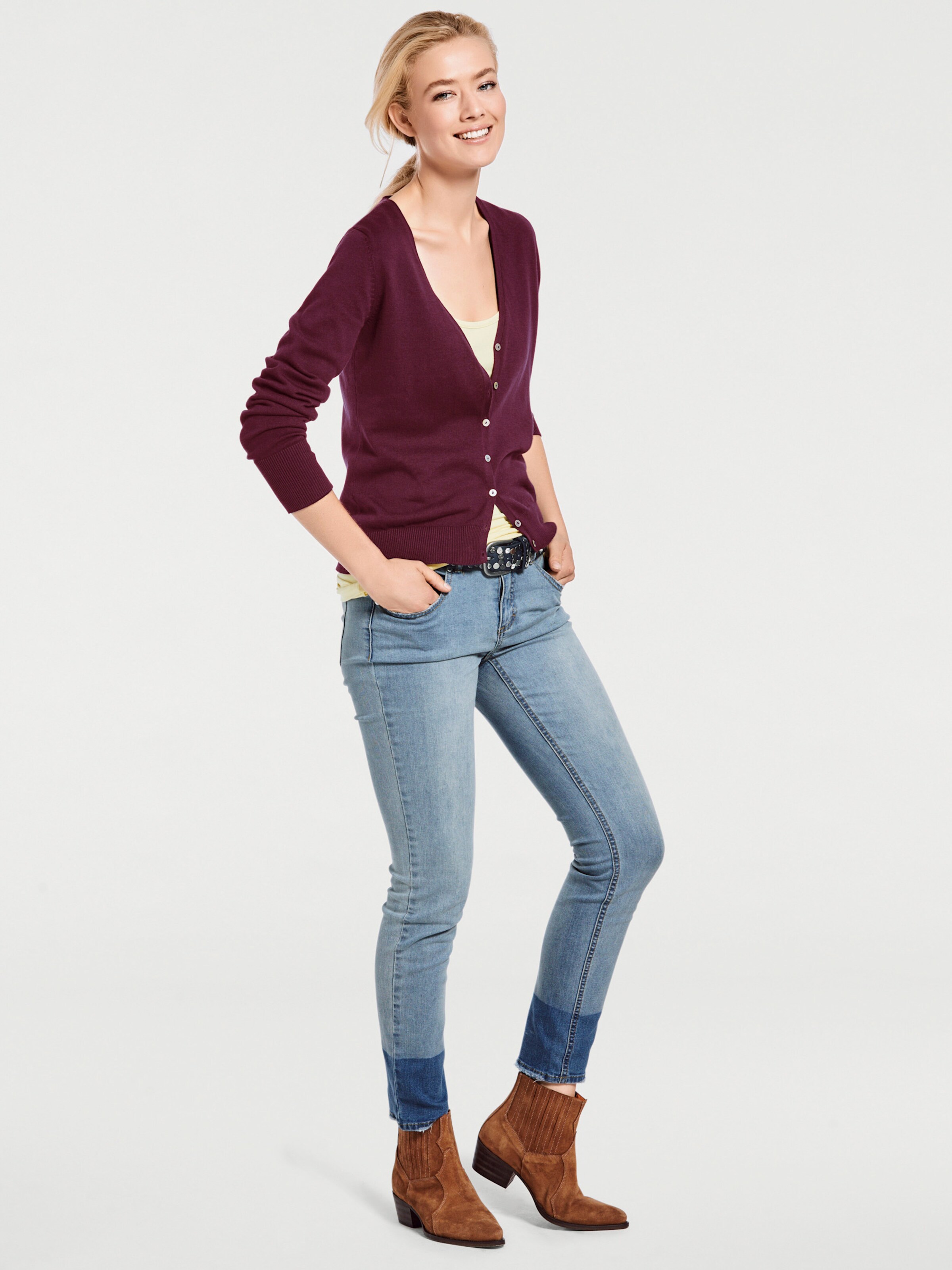 Feinstrickjacke