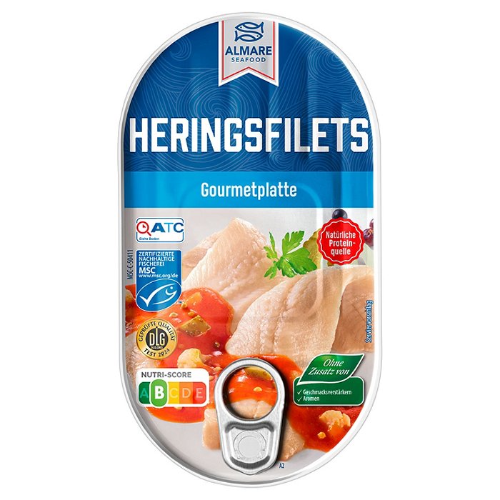 ALMARE SEAFOOD Heringsfilet 200 g, Gourmet