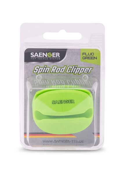 Clip Saenger Spin Rod Clipper Fluo Green