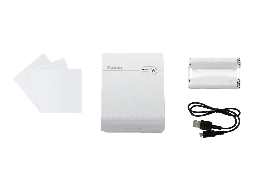 Canon SELPHY Square QX10 - Printer - farve - farvesublimering - 72 x 85 mm op til 0.7 min./side (farve) - Wi-Fi - hvid