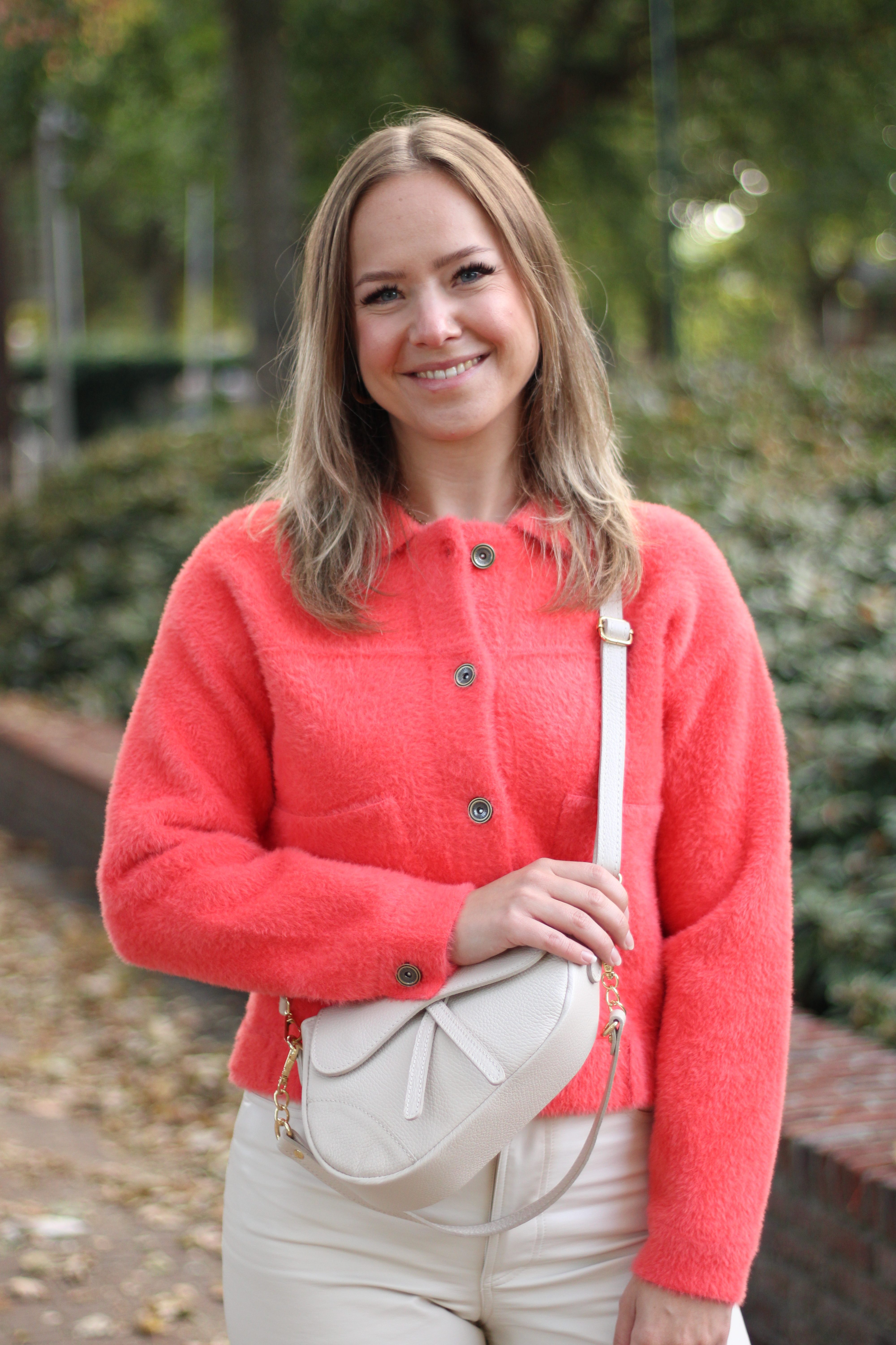 Rino & Pelle - Bubbly Boxy Jacket - Bright Coral