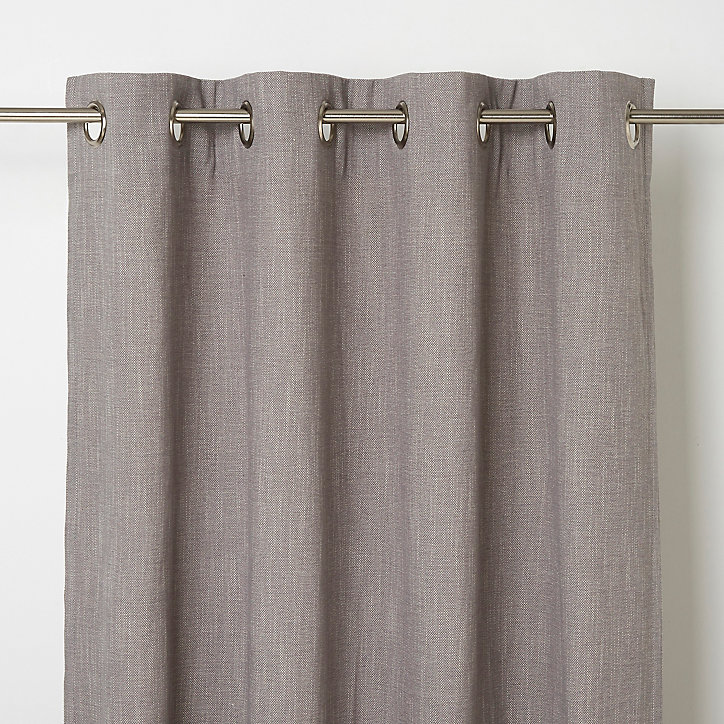 Rideau GoodHome Tiga gris l.140 x H.260 cm