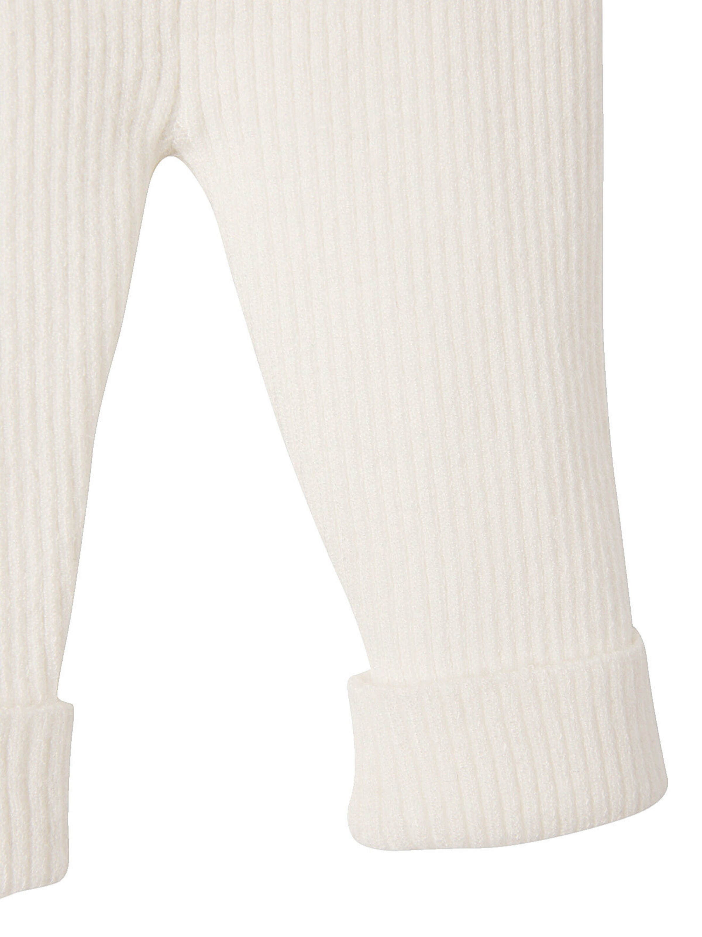 Vertbaudet Baby-Set: Jäckchen & Hose, Strick weiß