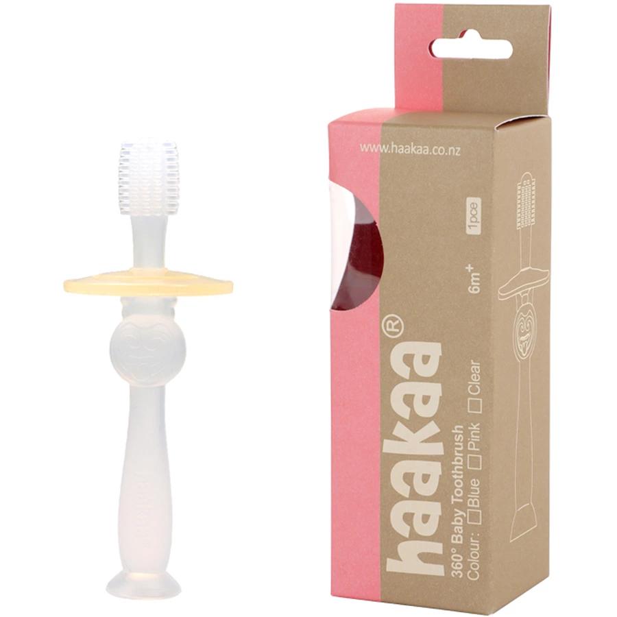 haakaa® Zahnbürste, 360° transparent