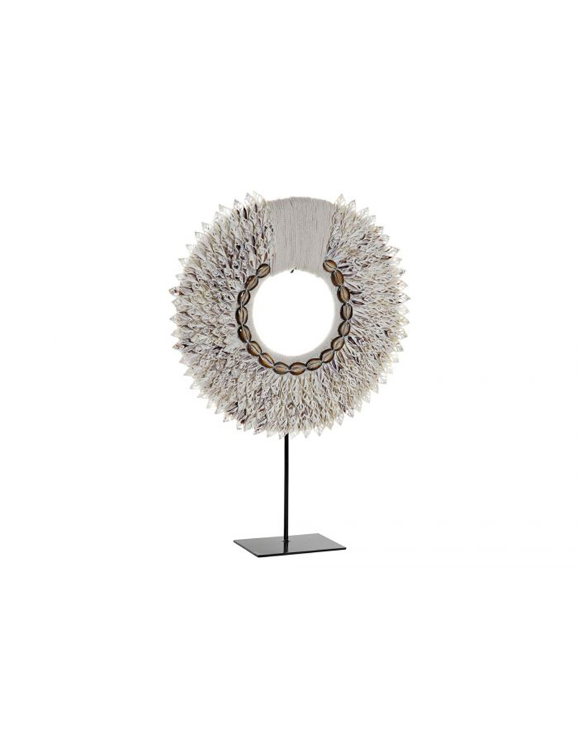 Shell Decoration Iron Beige