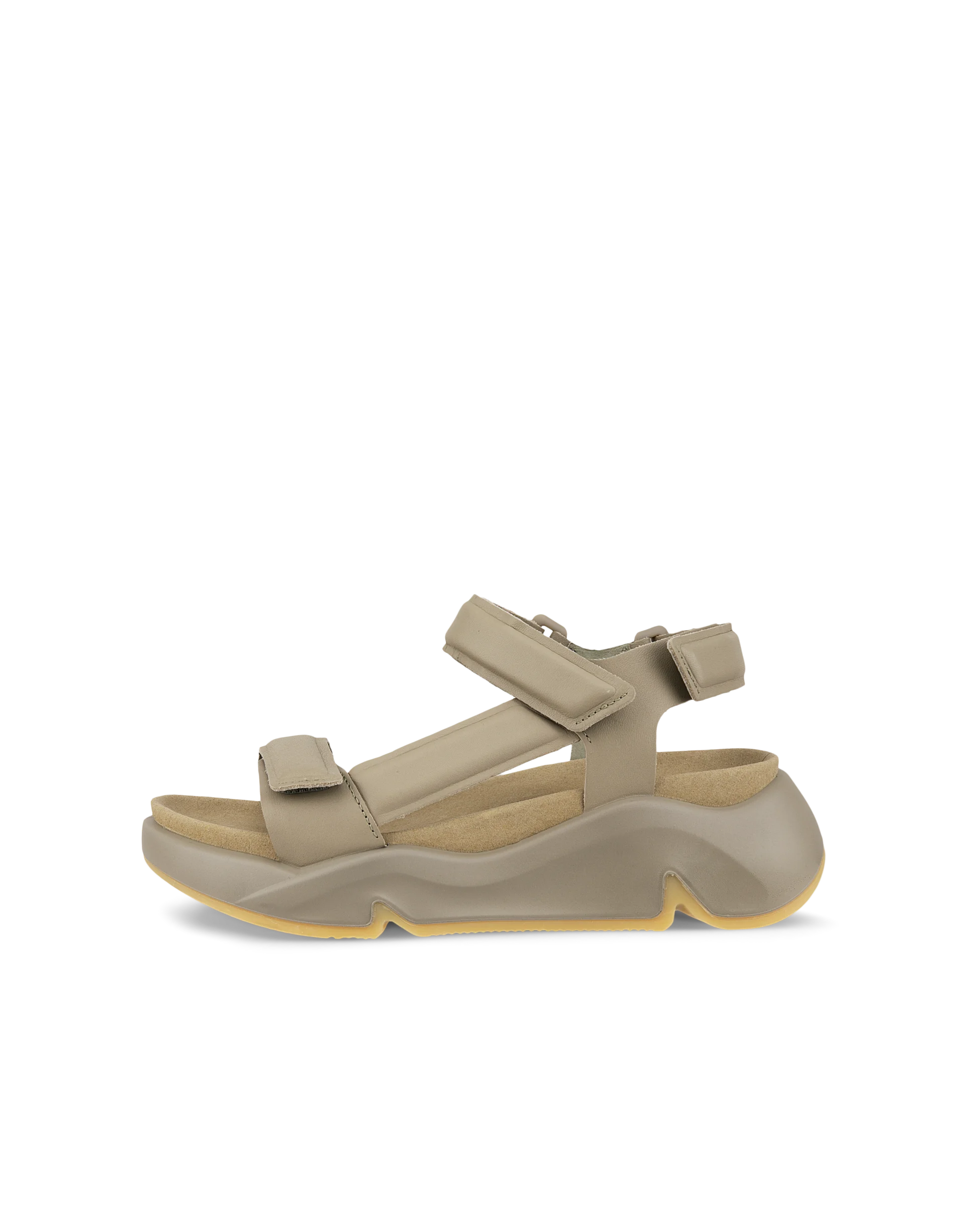 ECCO CHUNKY SANDAL Damen Ledersandale mit Plateau Grün