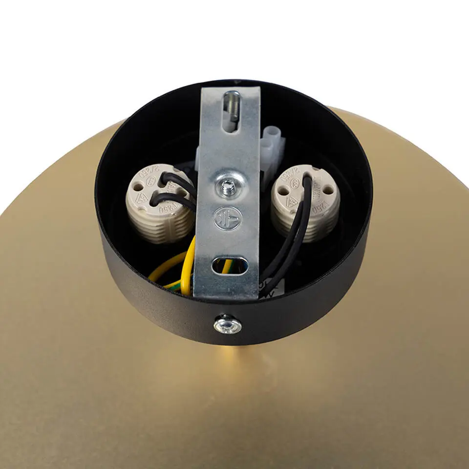 Qazqa wandlampen pulley goudkleurig g9