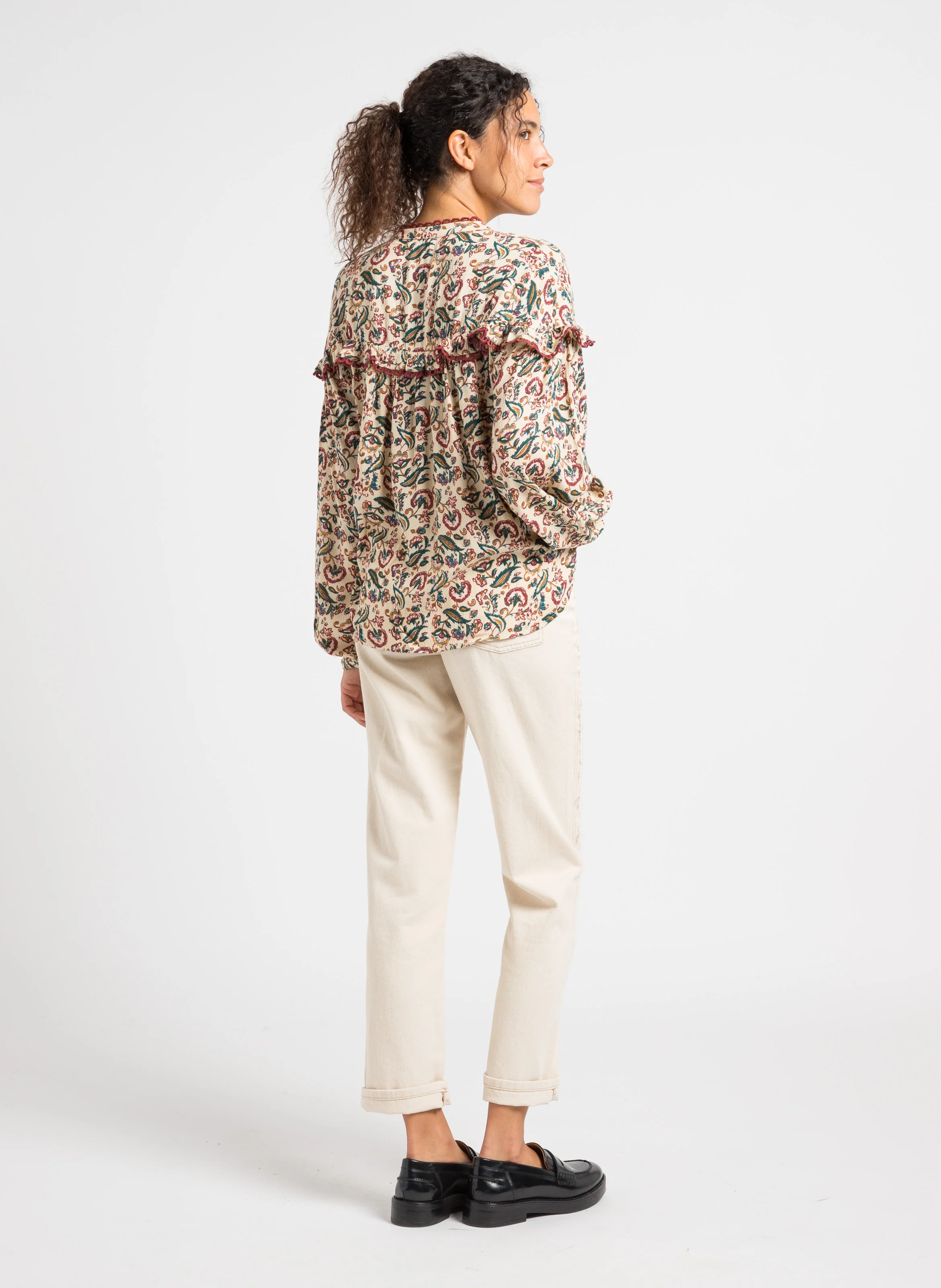 KATJA - Jean taille haute | Blanc