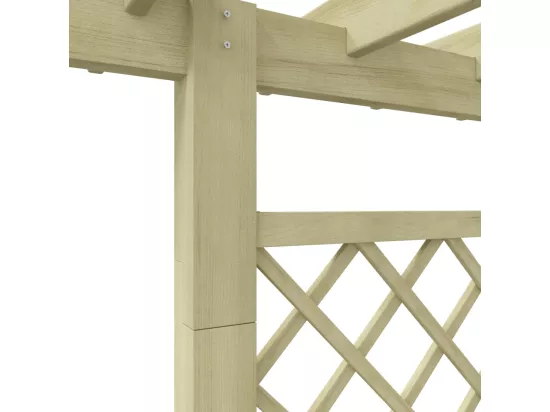 Jardinière pergola 162 x 56 x 204 cm Bois