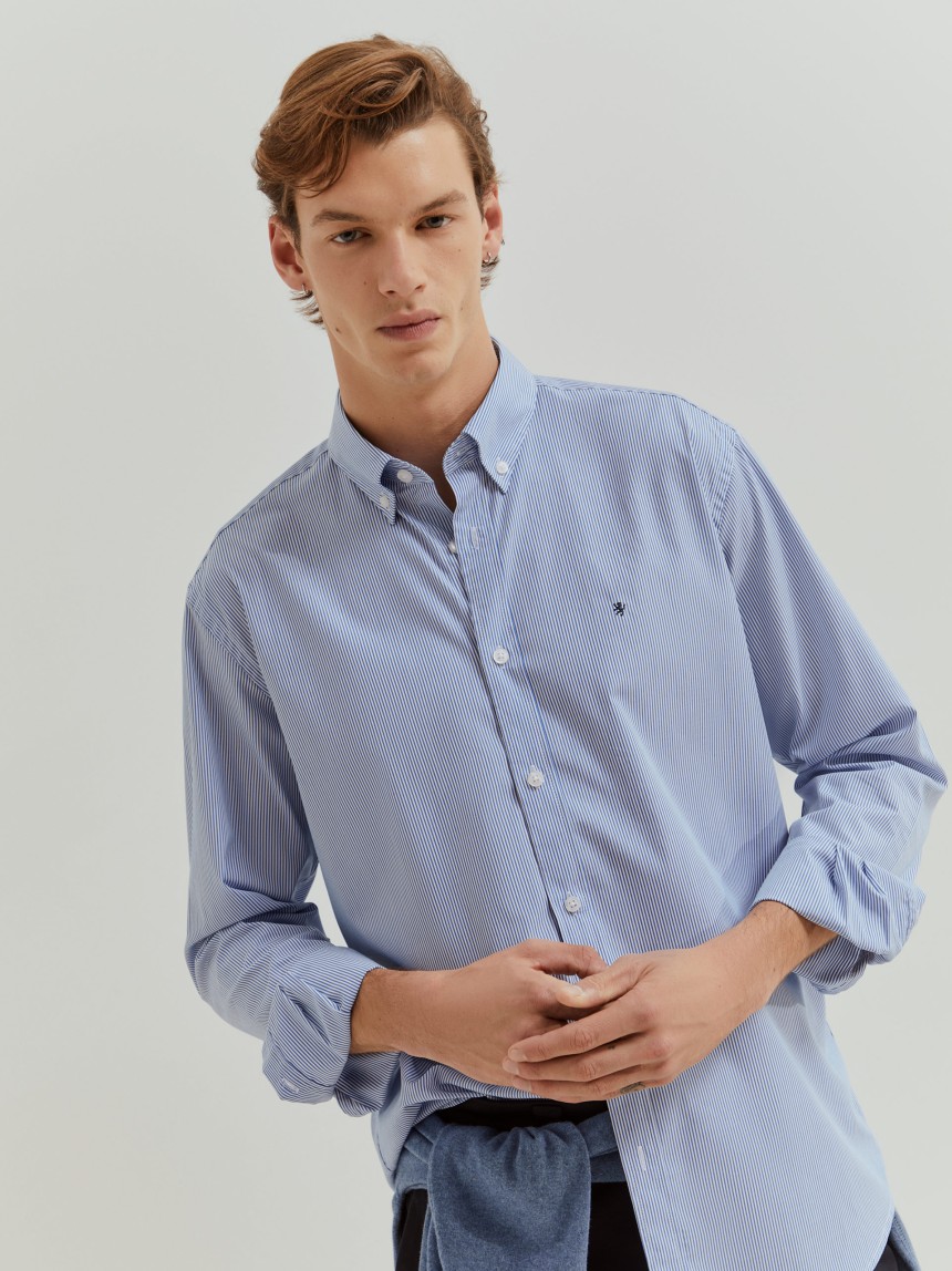 Camisa regular fit de algodão