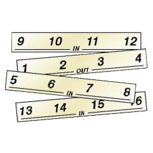 REAN stagebox label 9 t/m 12 IN NSBL 9 IN