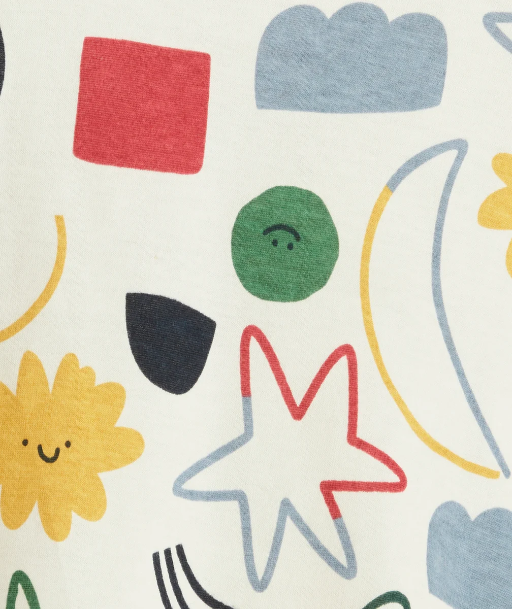 T-SHIRT BÉBÉ GARÇON EN COTON BIOLOGIQUE IMPRIMÉ THÈME GÉOMÉTRIE